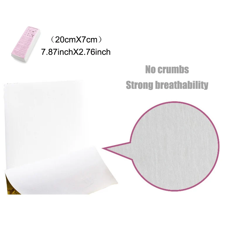 Nieuwe 100 Stks/set Ontharende Papers Nonwoven Doek Voor Gezicht Hals Arm Been Body Ontharing Wax Papier Beauty Tools Hoge kwaliteit