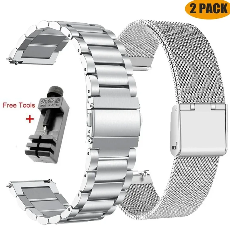 Stainless Steel Strap For Xiaomi Mi Watch Color Band Metal 22MM Quick Release Bracelet For Amazfit Pace Stratos 3 2 2S GTR 47MM