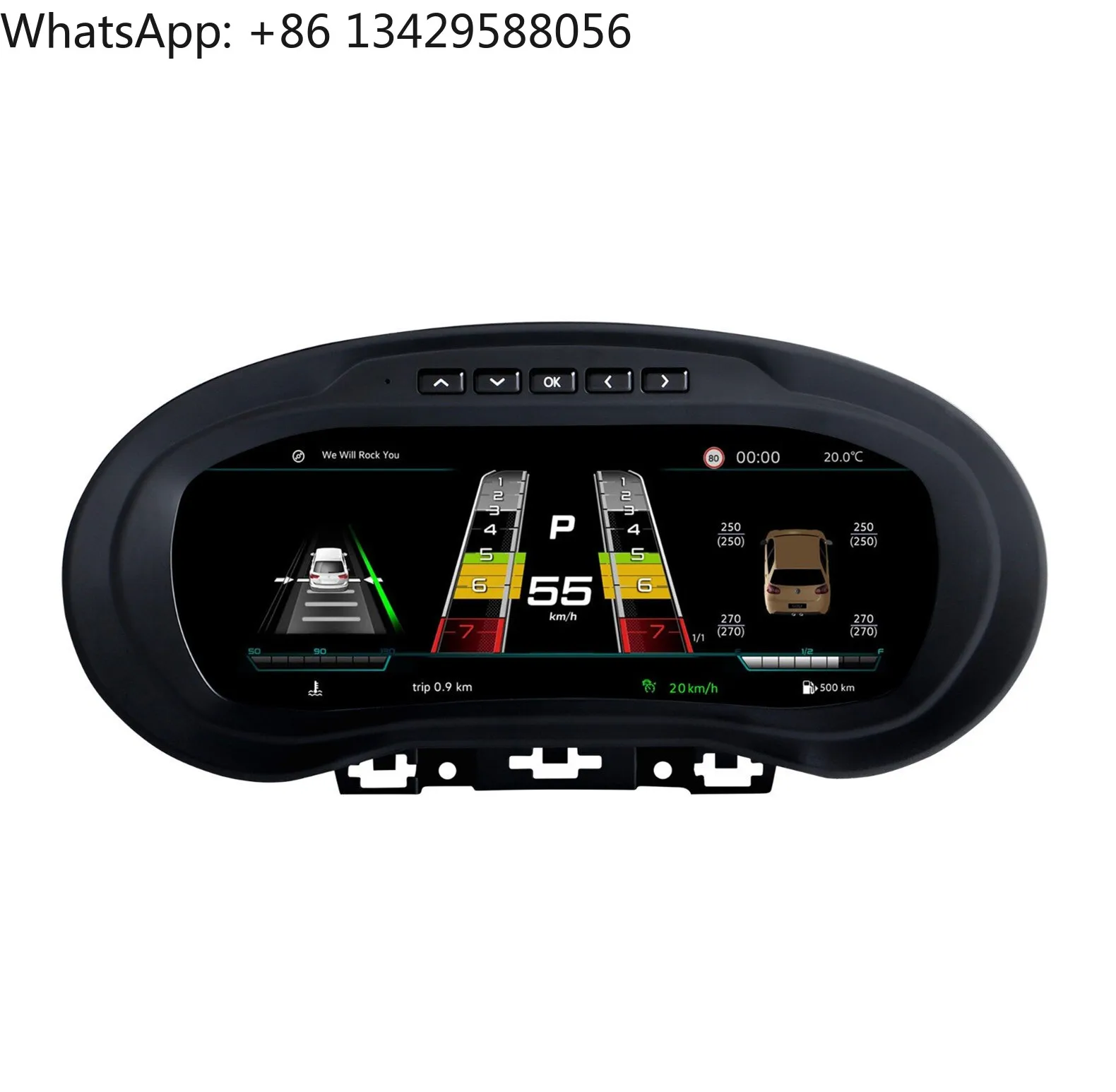 

Upgrade LCD Digital Speedometer Instrument New for Auto Meter for Volkswagen Polo