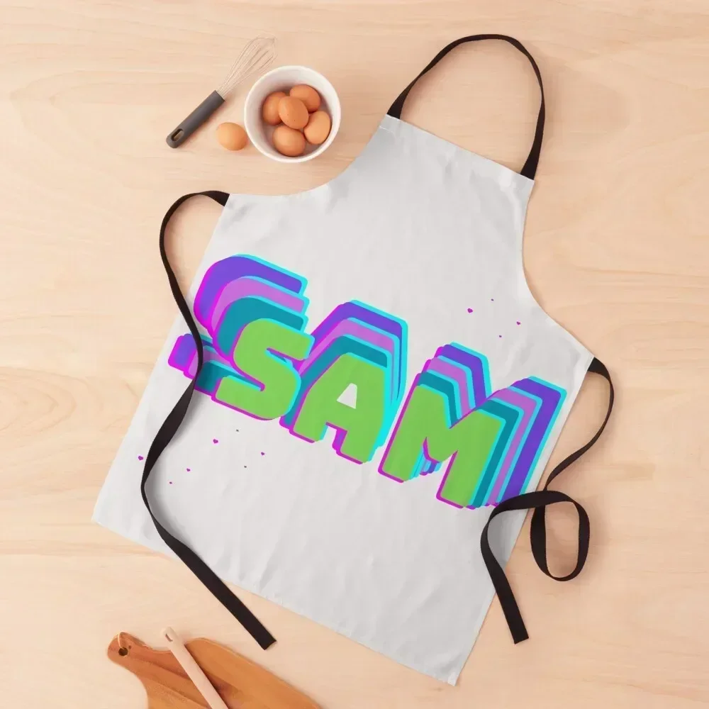 

Sam Apron men's barbecue painters Kitchen Handle For Women Apron