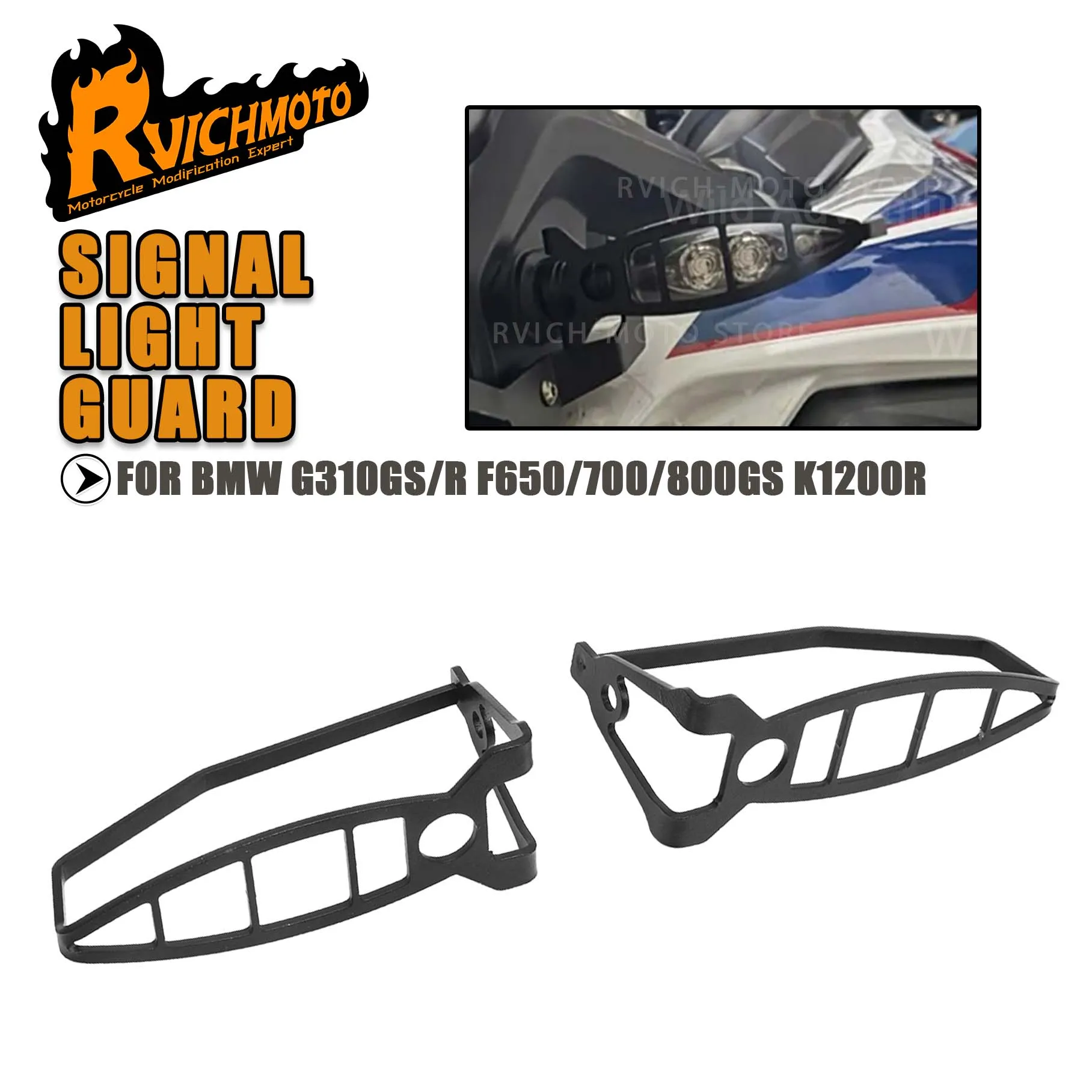 F 650 750 800 GS الجبهة مصباح إشارة واقية غطاء مصبغة لسيارات BMW G310 GS R K 1200 1300 R R 1200GS 1250GS مصباح ليد حماية