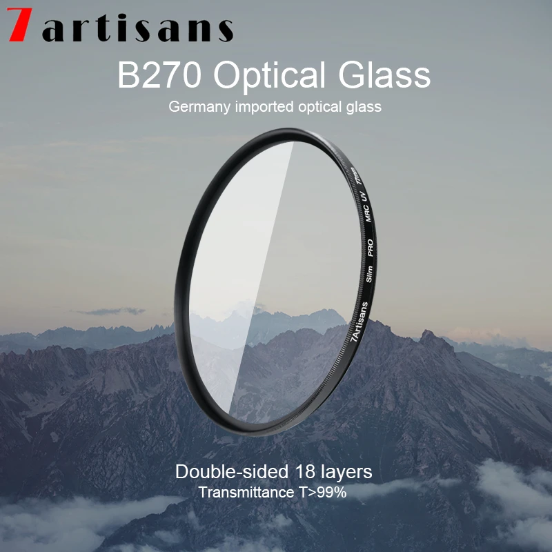 7 MRCUV MRC UV สำหรับเลนส์กล้อง Ultra Slim เลนส์หลายเคลือบป้องกัน46มม./49/52/58มม./62/67/72/77/82มม.