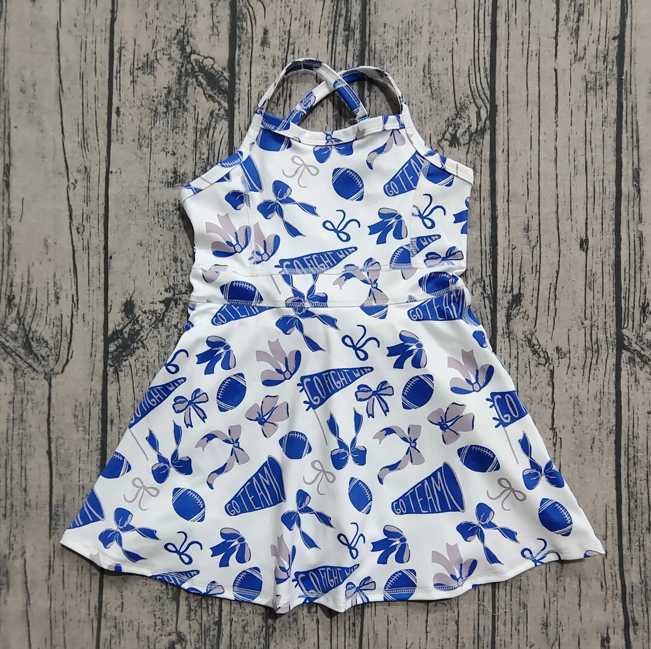 7.30 GSD2778 Presale Kids Summer Clothes Sleeveless Dress Baby Girls Yoga Clothing