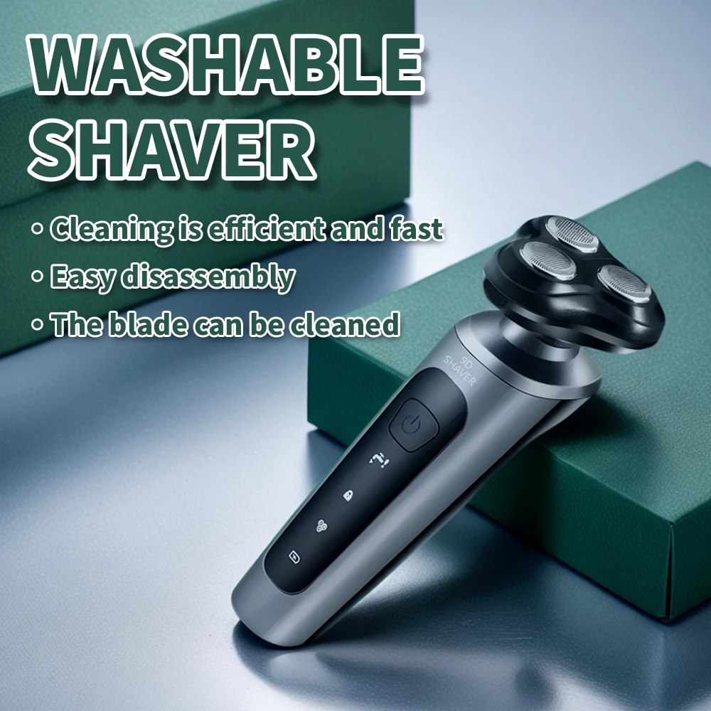 

2025 Electric shaver Blade Washable Easy-To-Detach Blade Rechargeable Comfortable Grip Efficient Shaving Men's Shaver Gift