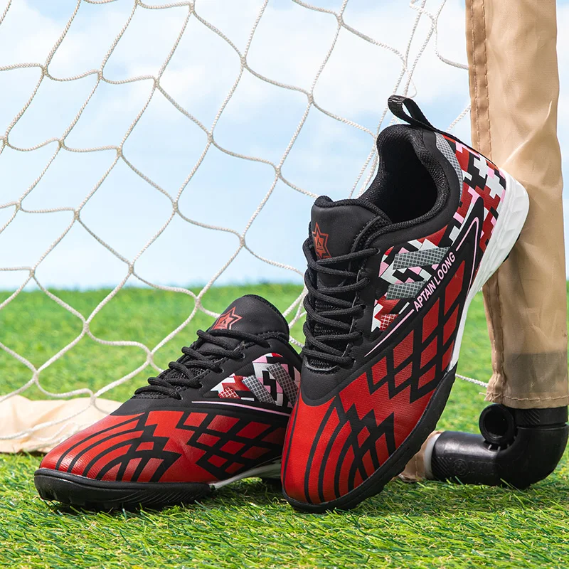 Soccer Shoes Kids Professional Football Cleats Ultralight Non-Slip Boys Girls Training Shoe for School Training & Competition