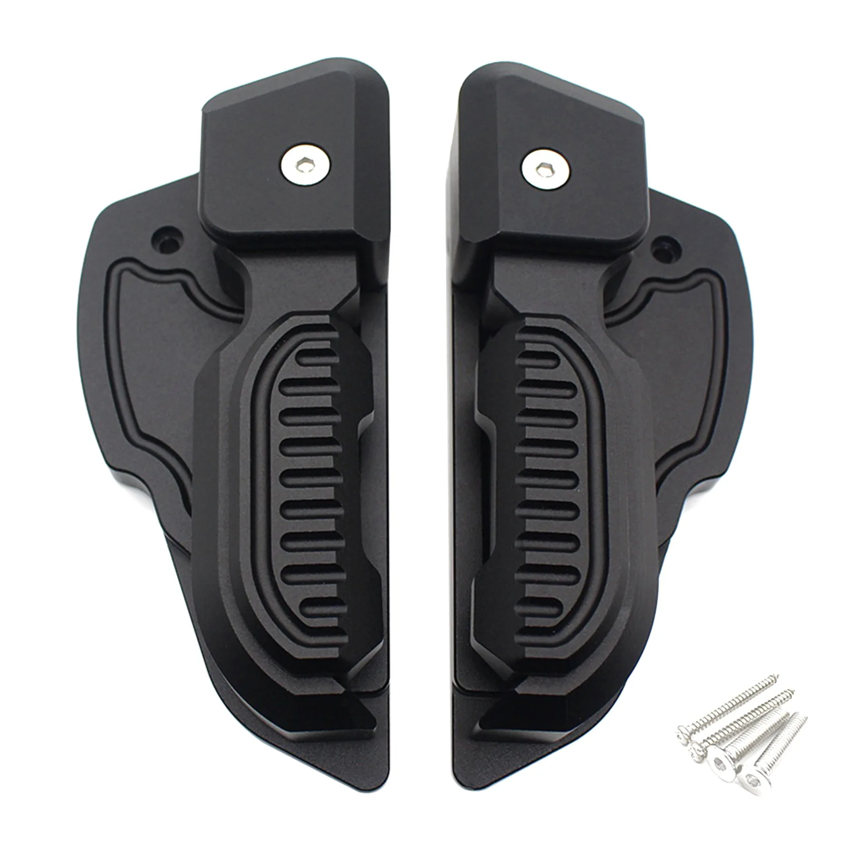 Motorcycle Folding Rear Footrest Foot Pegs Rests Pedal Pad Passenger Footpegs for Vespa Primavera Sprint 125 150 3Vie B