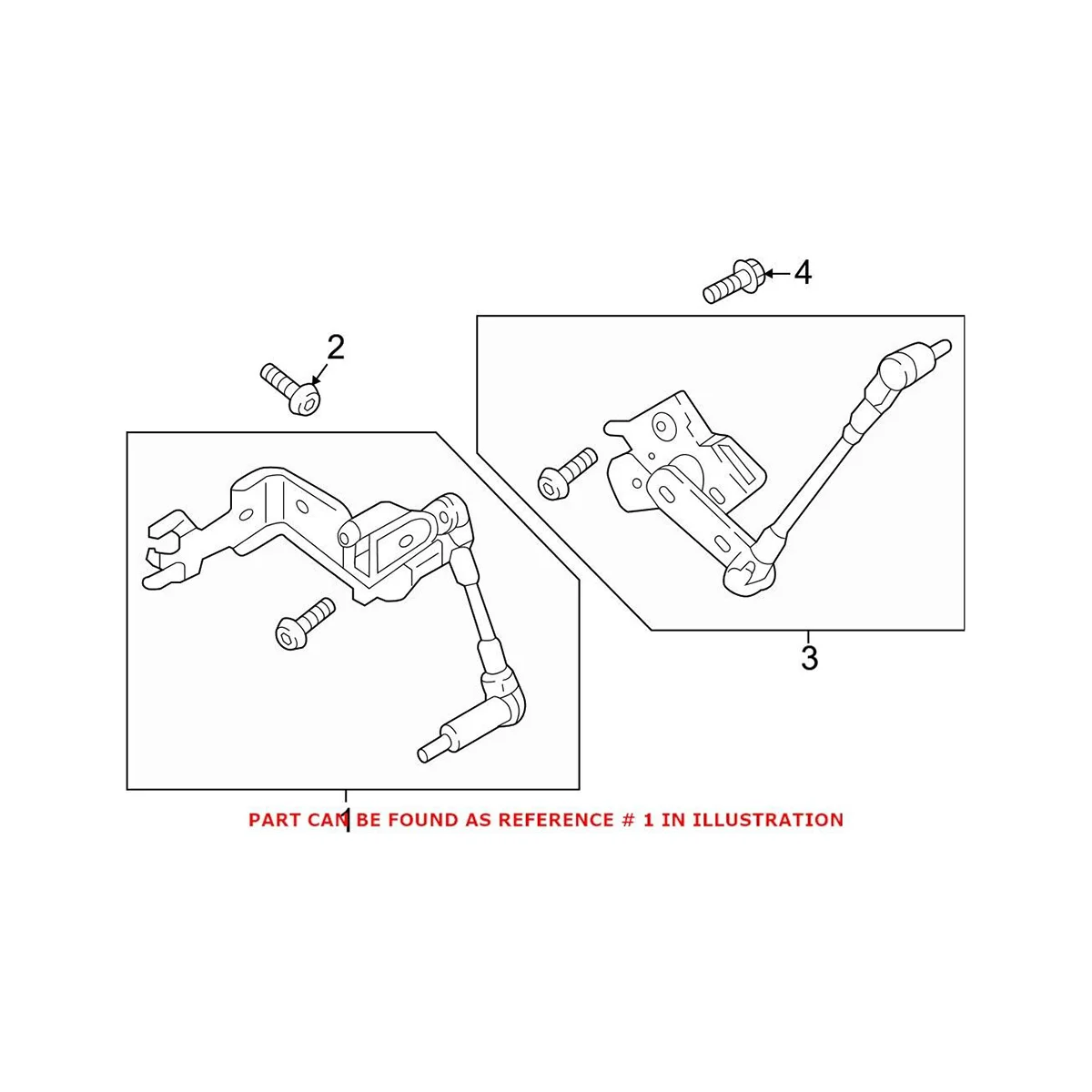 8W0941310C Body Height Sensor Rear Right for A4 A5 RS5 S4 S5 2016-2023 Headlight Level Bracket 4M0 907