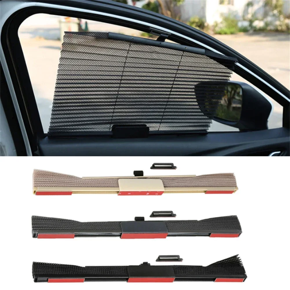 

1pcs Car Side Sunshades Retractable Mesh Curtain For Auto Truck SunShield Vehicle Summer Protection Car Side Folding Sunshade