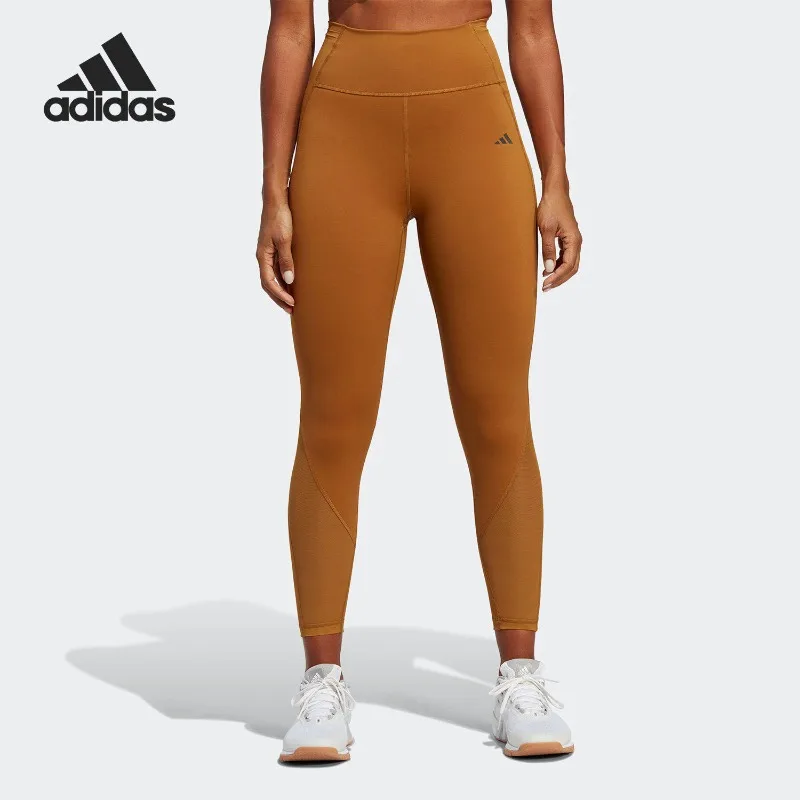 Adidas New Women's Mesh Stitching Sports Comfortable Nine-point Pants HR5426