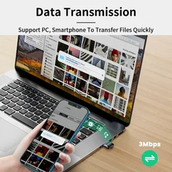 2024 New Bluetooth Adapter for Pc Usb Bluetooth 5.3 Dongle Receiver for Speaker Mouse Keyboard Music Audio Transmitter