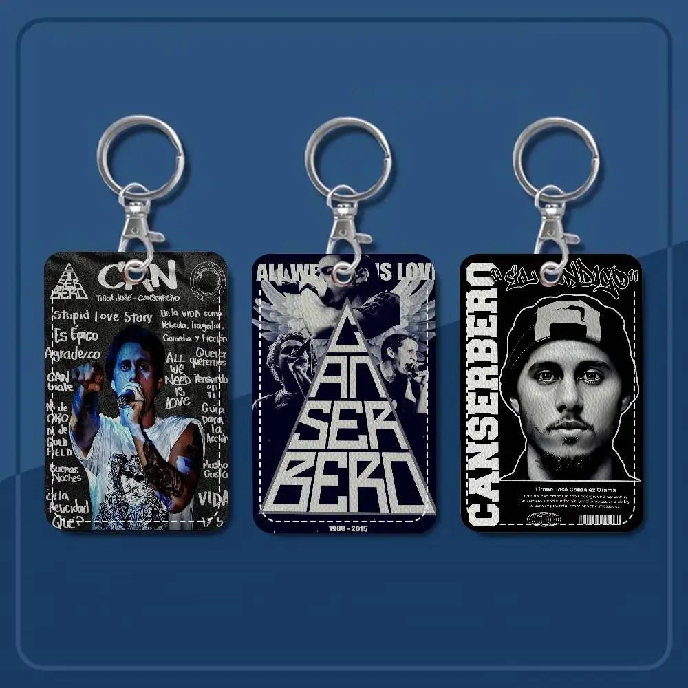 Canserbero Pop Music Singer Star Holder Keychain With Keychain for Access Card Bus Pass & Card Credit ID Bank Card Protective