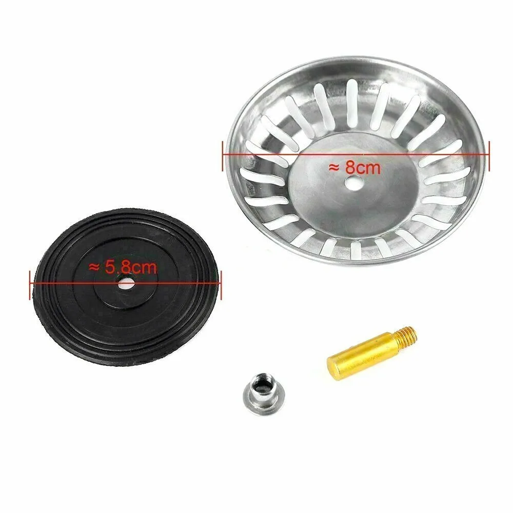 2PCS Sink Drain Stainless Steel Sink Stopper Drain Cover Filter Basket Strainer for Kitchen Dishwasher Kitchen Accessories - Image 6