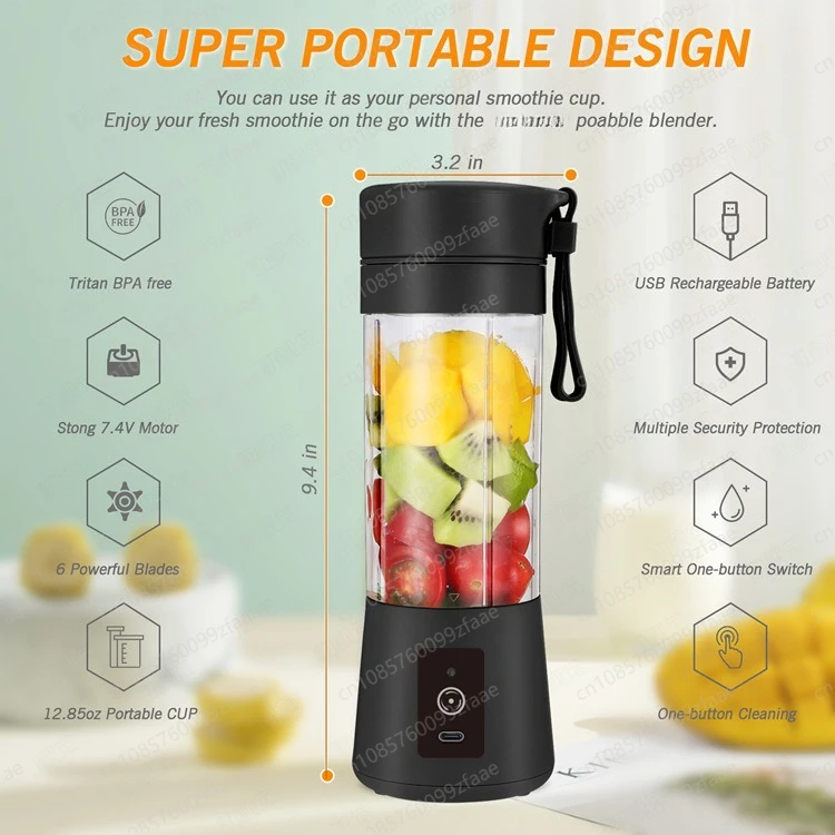 Electric juice juicer Multifunctional household juicing cup Portable kitchen mixing complementary food machine Grinder