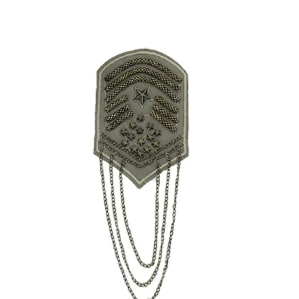 Classic Stars Tassel Epaulettes Dynamic Visual Effects Fancy Looks Shoulder Board Group Uniform Collocations Formal Event Dress
