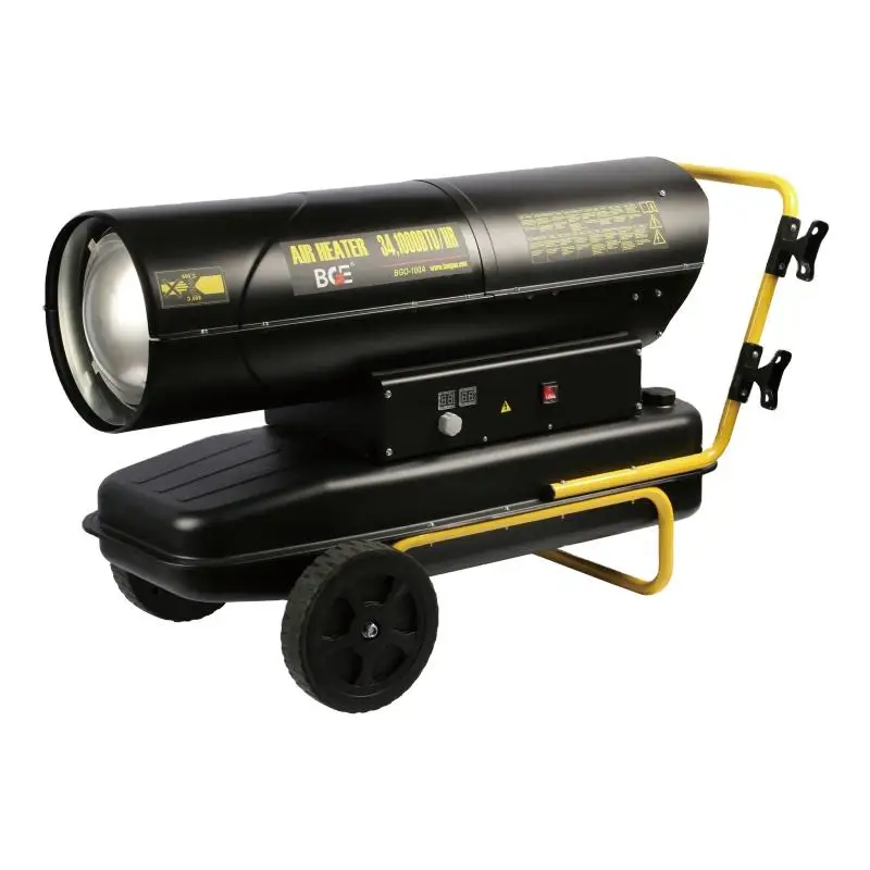 BGE 100KW Industrial Diesel Air Heater Space Heaters China Low Pressure Combustion Low Noise 220V