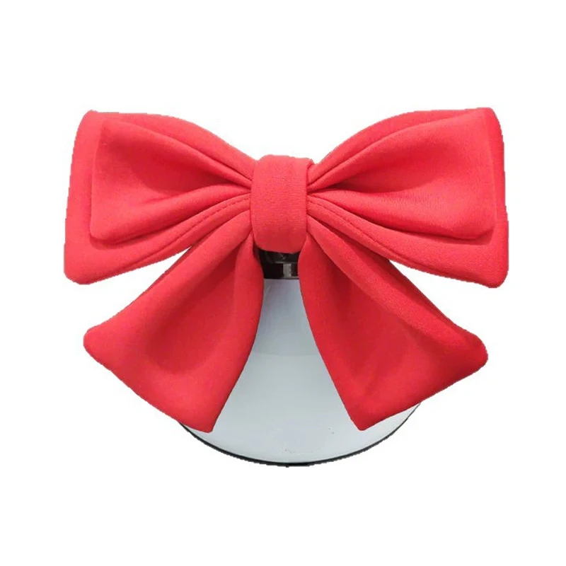 لطيف دراجة نارية خوذة التفكيك السريع Bowknot الديكور دراجة كهربائية خوذة الجسم القطن القوس الديكور لفتاة النساء #5