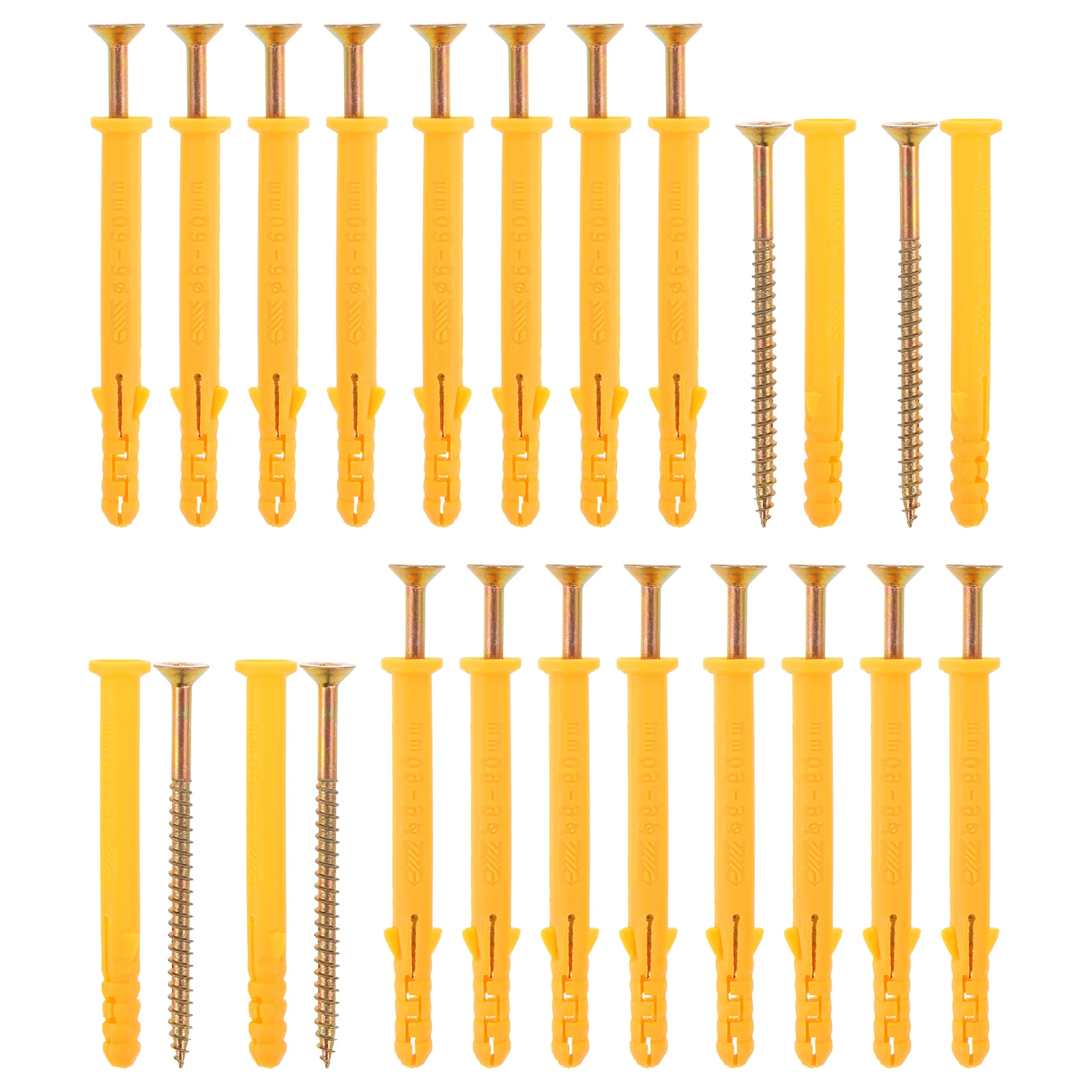 

50 set Expansion M6x60 Self Tapping Anchors Heavy Duty Wall Self Drilling Drywall Anchors Plugs Drywall Picture Kit Construction