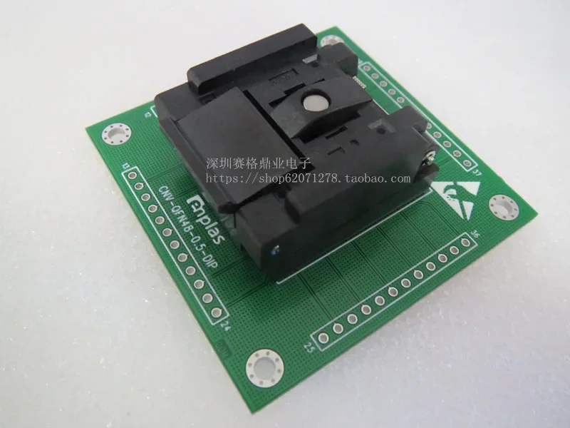 

QFN-48BT-0,5-01 QFN48/DIP Гнездо для проживания позолоченная IC испытательное сиденье Испытательный стенд для гнезда