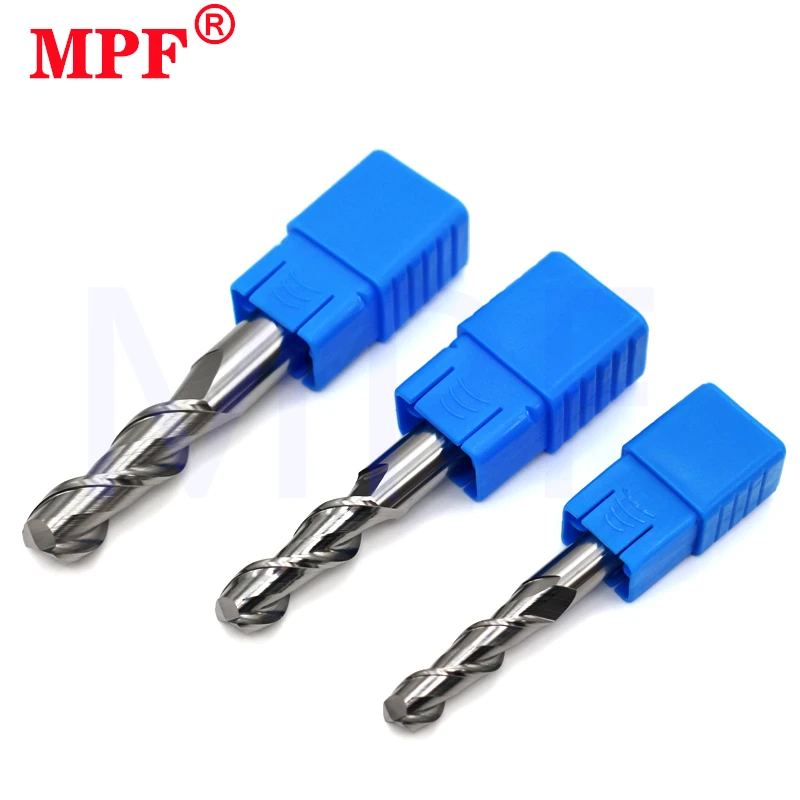 HRC50 2 Flauto Taglio Alluminio Legno Rame Lavorazione Router di CNC Acciaio al tungsteno Sprial Bit Fresa Carburo Fresa Strumento