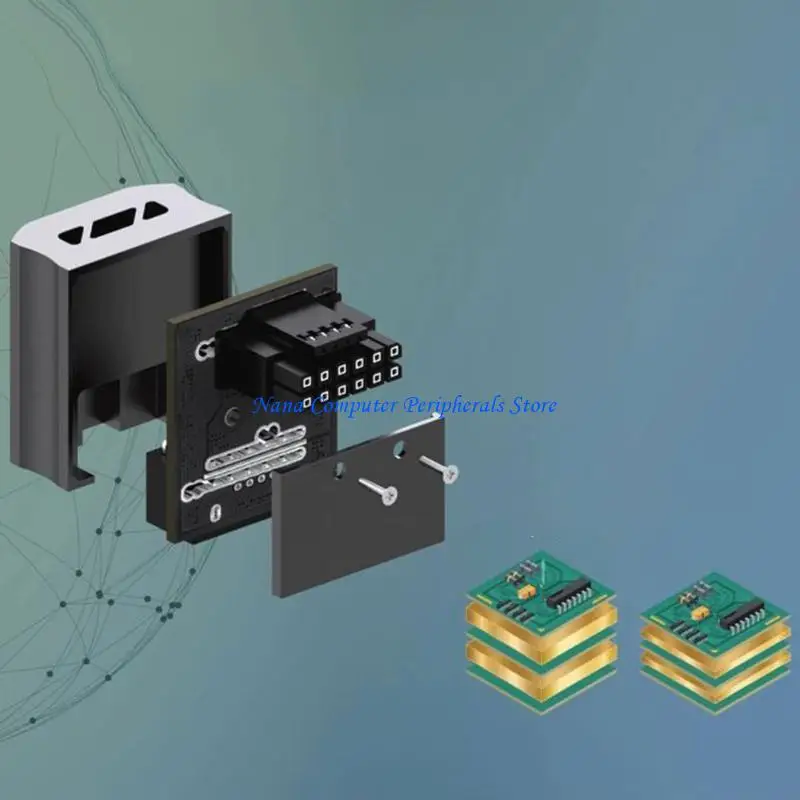 

F68C 12VHPWR 12+4PIN 90 ° Адаптер углового разъема для графической карты TUF4090