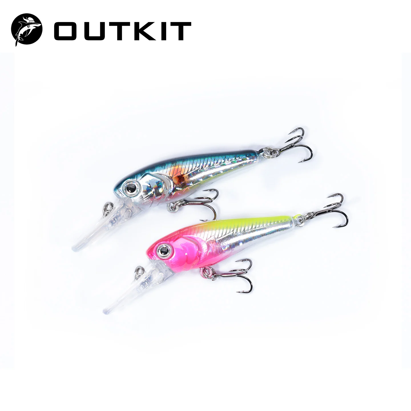 OUTKIT 3,2g 40mm Schwimmende Minnow Winter Angeln Köder Für Forelle Harten Köder Crankbait Wobbler Angelgerät Für Bass barsch Pesca
