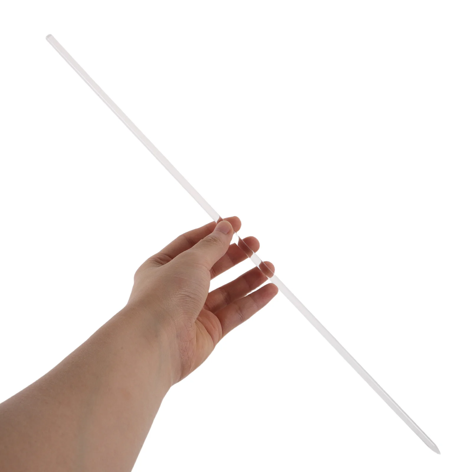 

10pcs Plant 40Cm Clear Acrylic Orchid Support Sticks Garden Climbing Stakes Indoor Outdoor Potted Plants Supports Tomato Vine