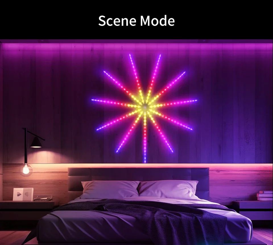 LED String Lights USB 5V RGBIC Strip Lights for Festival Wedding Christmas Party Decor Music Sync Dream Meteor Lamp