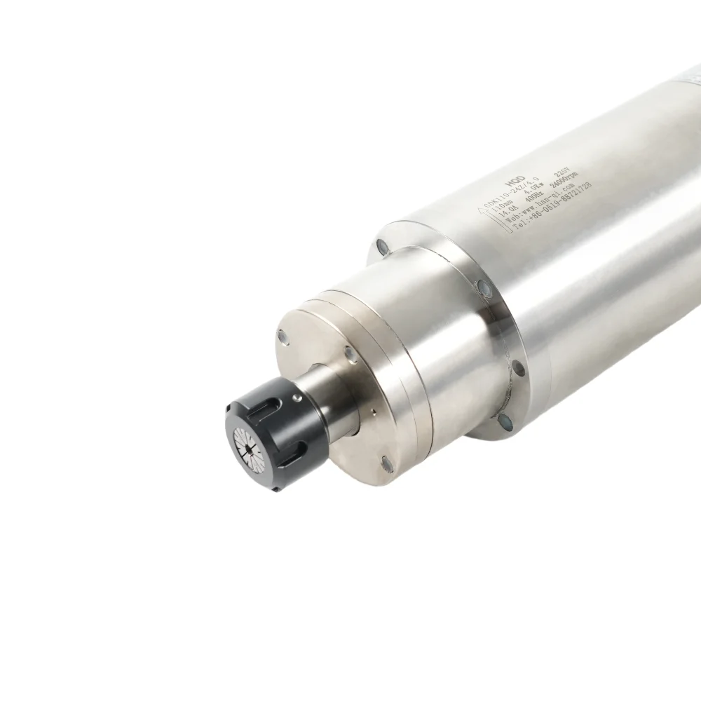 HQD 4Kw 24000RPM High Precision Water Cooled Spindle Motor For Metal Milling GDK110-24Z/4.0