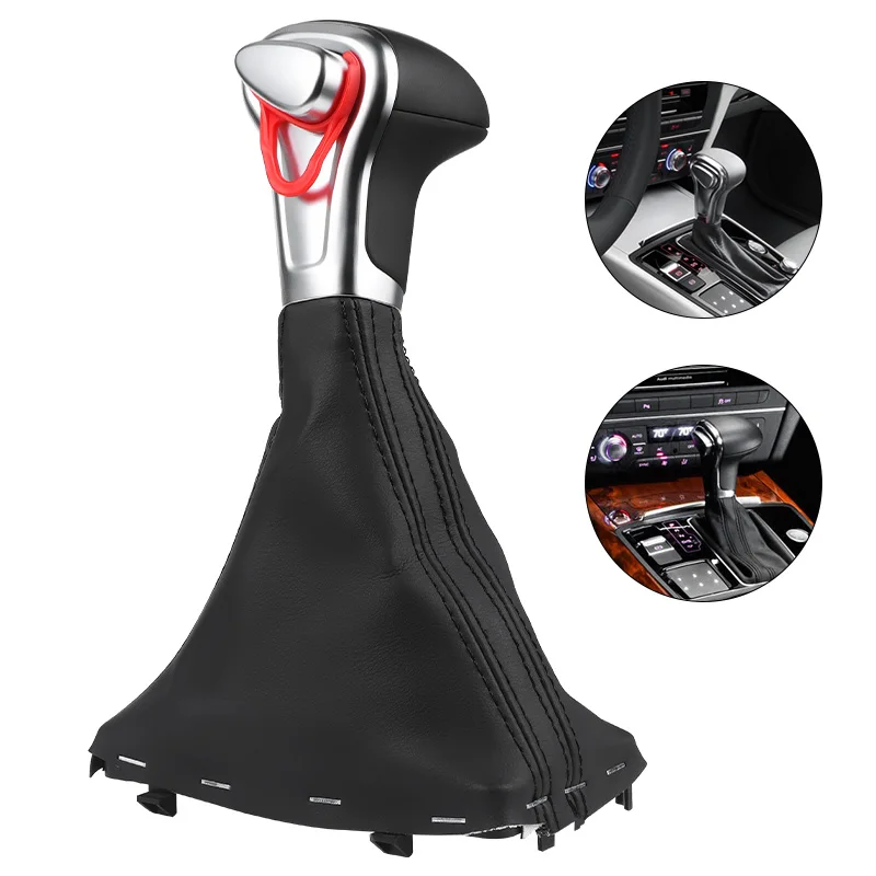 

Gear Shift knob Shifter For Audi A3 8P 2004-2015 A4 B8 2009-2015 A5 2008-2015 A6 C6 2006-2011 Q5 2009 2010 2011 2012 2013-2015