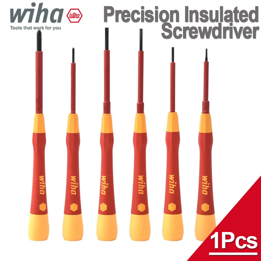 

WIHA 2270P Precision Insulated SoftFinish Slotted and Phillips Screwdriver 1000V Insulated Electrician Screwdriver
