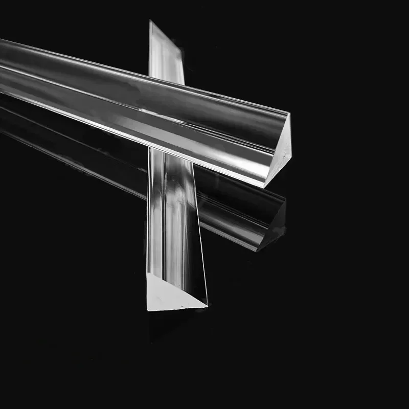 All-size Acrylic triangle bar strip solid wand transparent plexiglass rod right triangle PMMA Light guide column stick