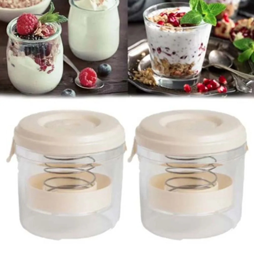 Yogurt Maker Press Type Yogurt Filter Transparent with Spring Vegetable Dehydrator Visible Plastic Fruit Drainage Strainer Tofu