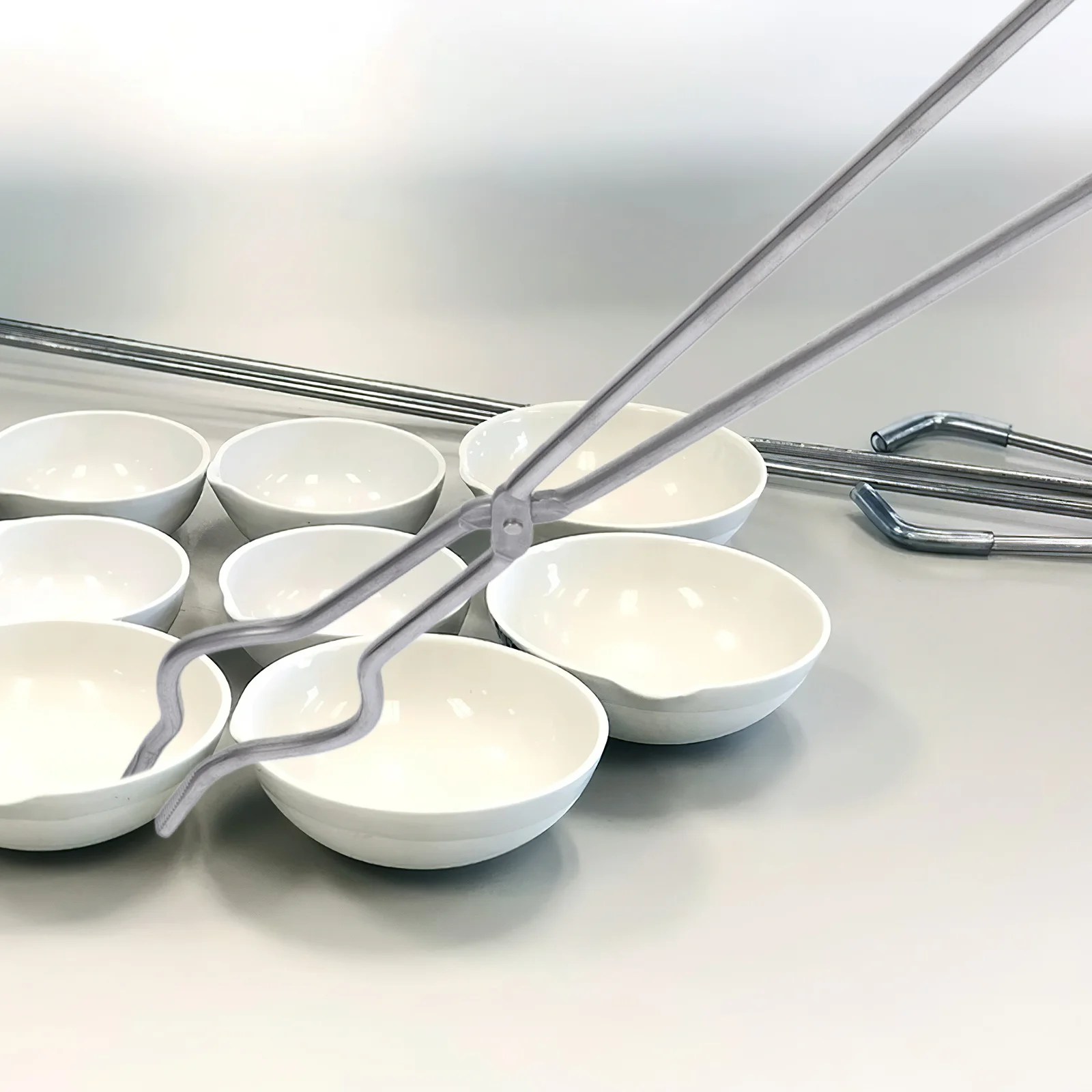 

Stainless Steel Crucible Tongs Anti-Slip Grip For Beakers Crucibles Lab Tools Chemical Casting Smelting Forging Refining