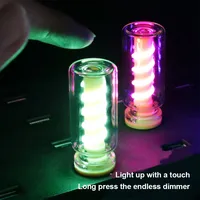 Car USB Night Light Touch Control LED Filament Lamp Portable Lighting Plug and Play Decorative Atmosphere Light for Home Bedroom
