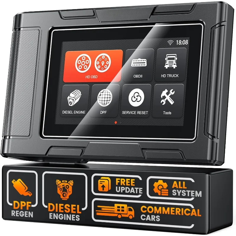 

Сверхмощный сканер грузовиков HD3300 Plus + со сбросом DPF/сканером Force Regen, полносистемным дизельным диагностическим сканированием для Cumm