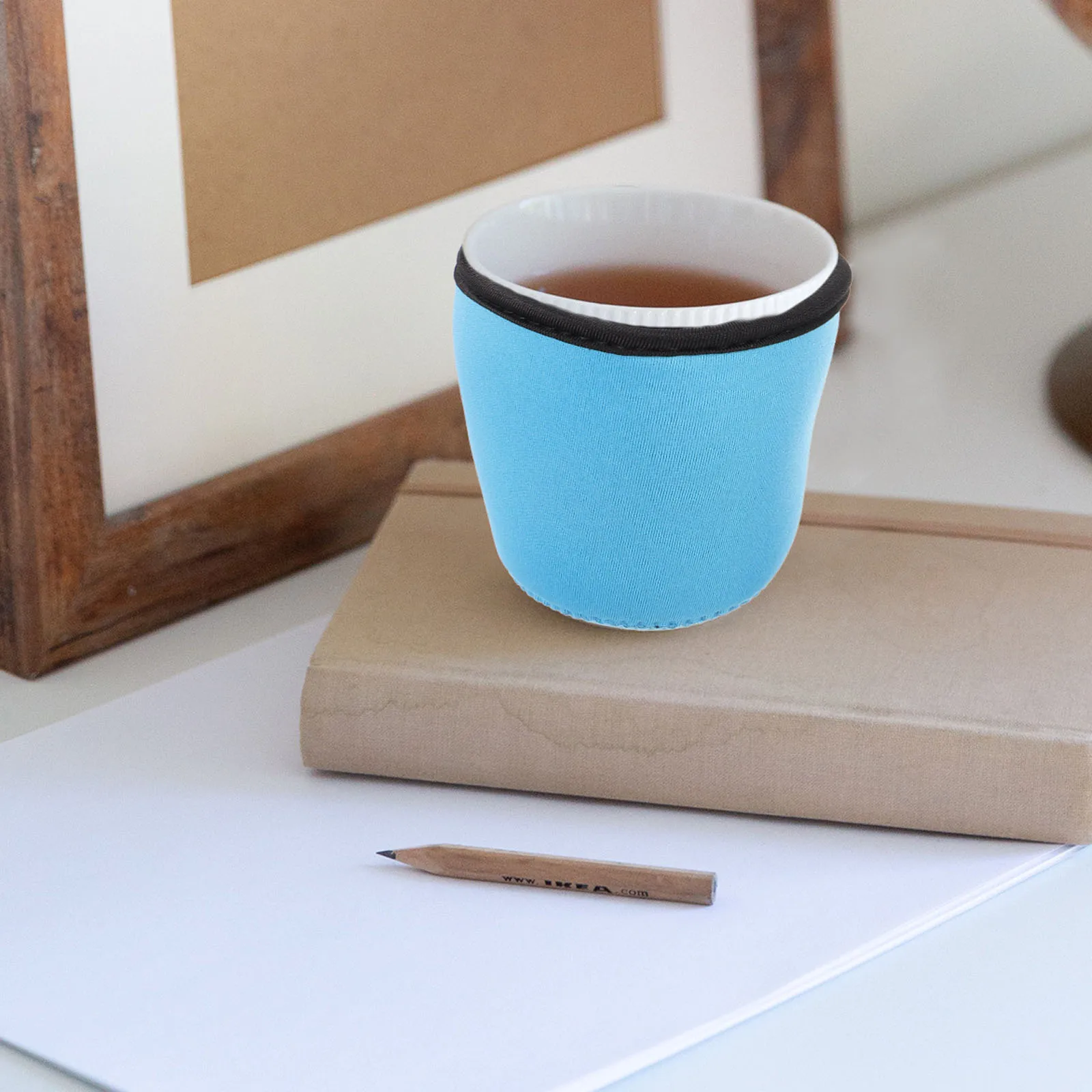 

3pcs Cup Sleeves 300ml 400ml 500ml Blue Reusable Hot Cold Insulated Drink Bottle Accessory Heat Resistant Non Slip Protective
