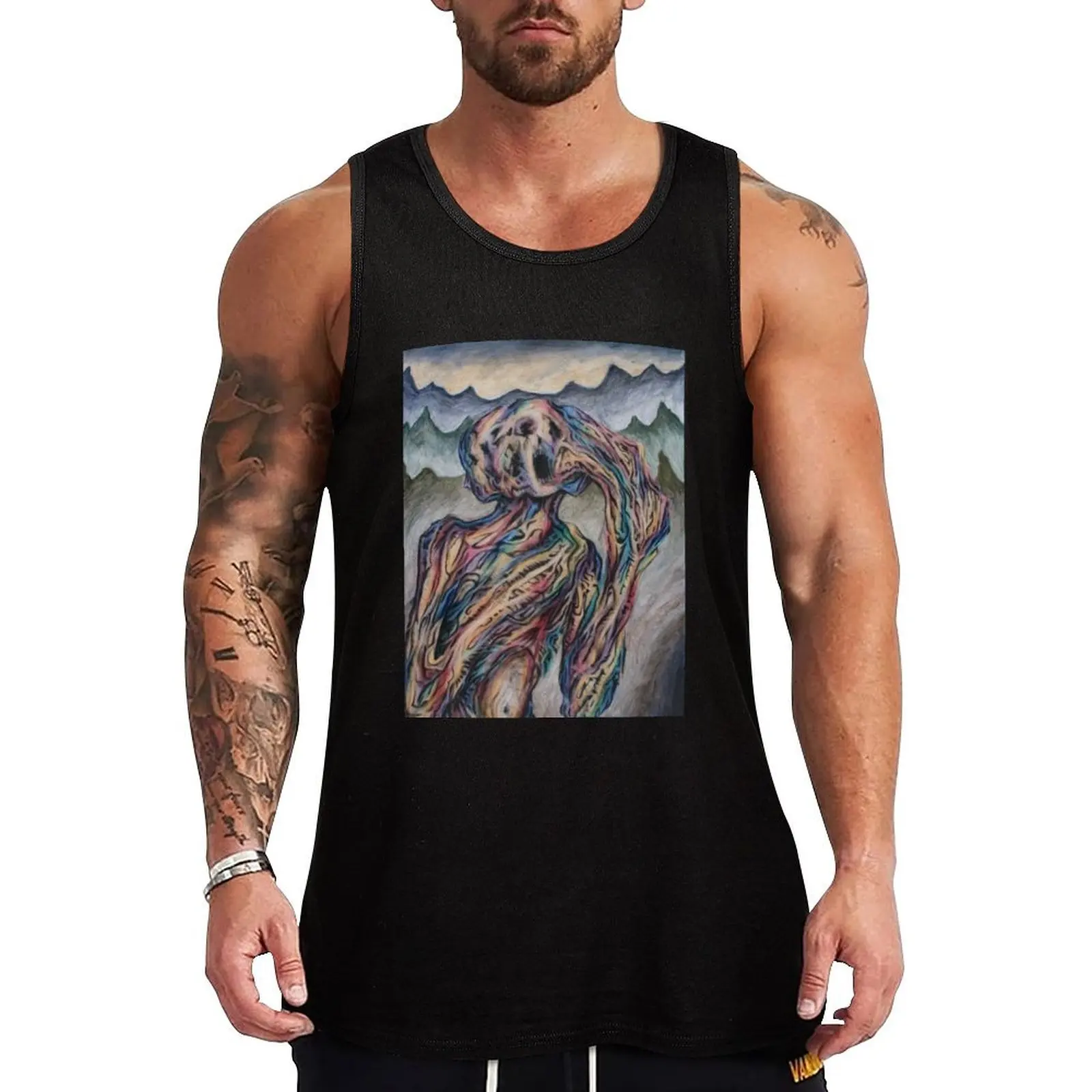 

Ego's Repentance - Oil Painting by Frank Heiler Tank Top Quick Dry Running Tank Top Sleeveless Sports Shirt