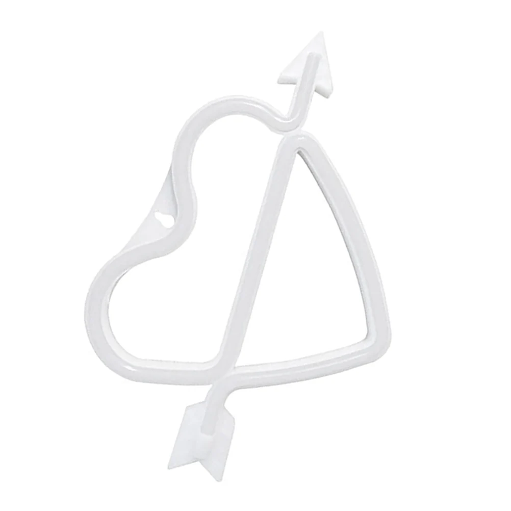 

Cupid Bow Heart Neon Light Wall Decor Valentine Signs Shaped Night Lights for Home Party Gifts USB Powered