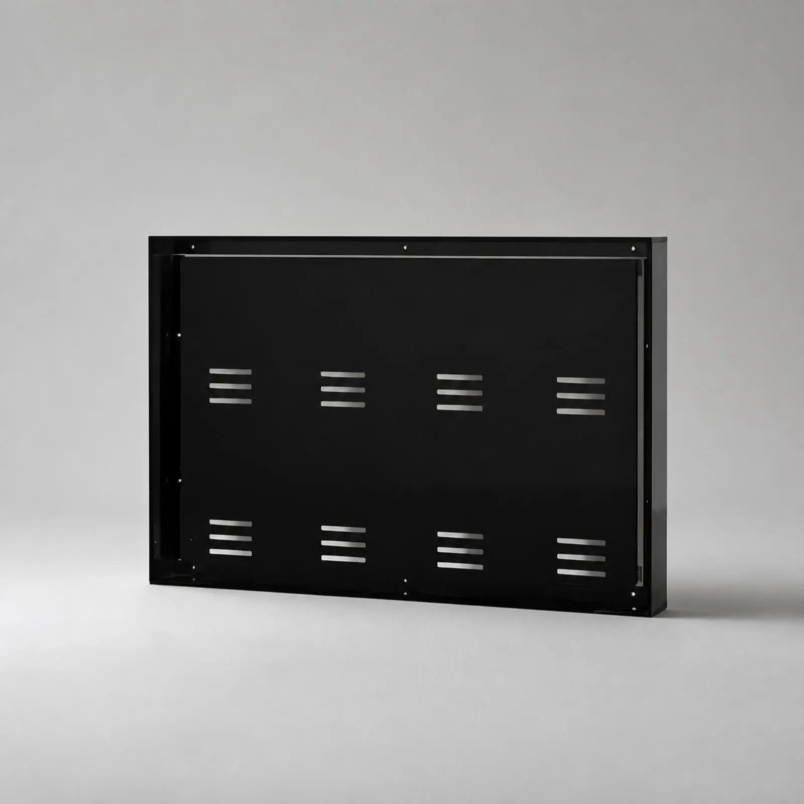 Black Frame Medal Display Case Acrylic Showcase Box for Runner Awards Wall Hanging Storage