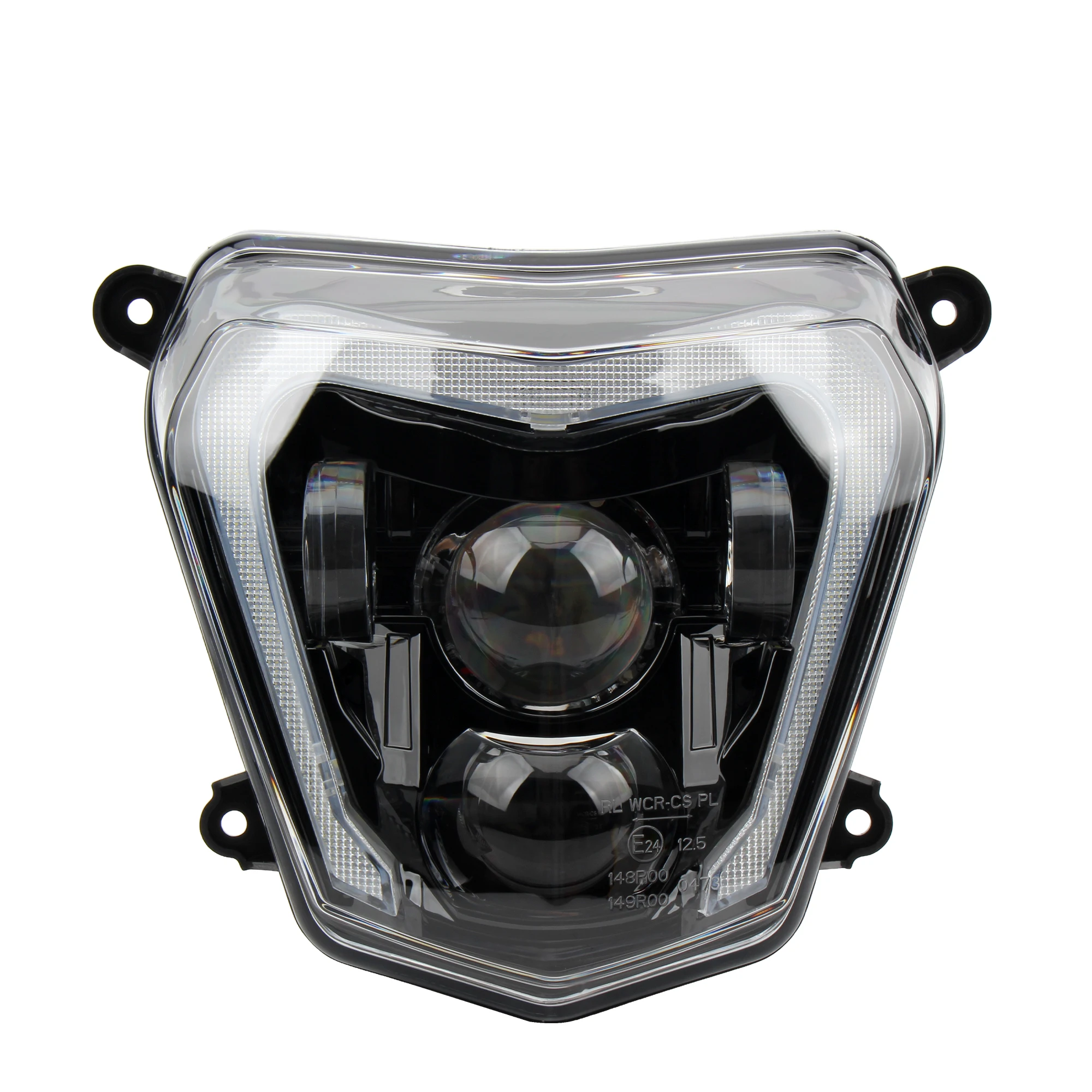 MotorcycleHeadlight  LED E24 E-mark Head Light Bulb with DRL For KTM Duke 690 R 690R 2012-2016 2017 2018 2019