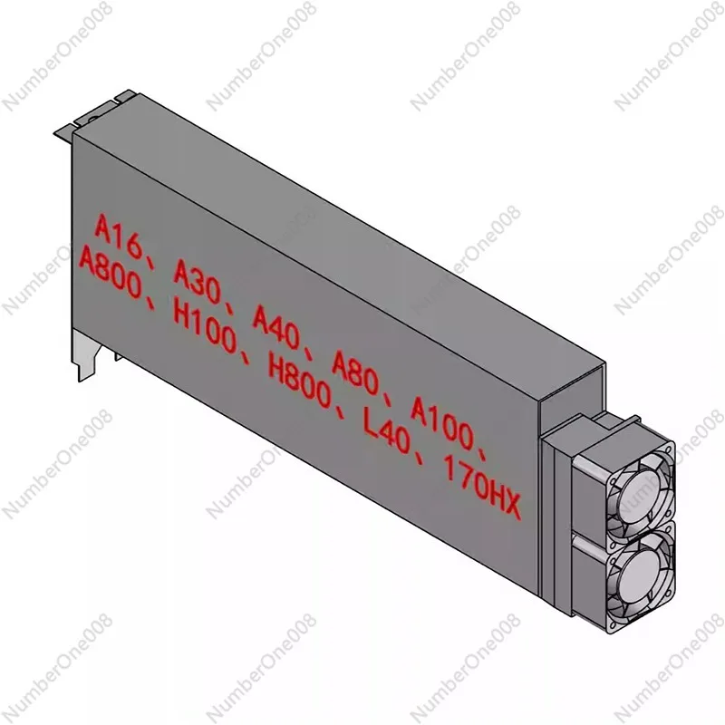 a16-a30-a40-a80-a100-a800-h100-h800-l40-170hx-グラフィックスカード-u-字型ターボヒートシンクファン用