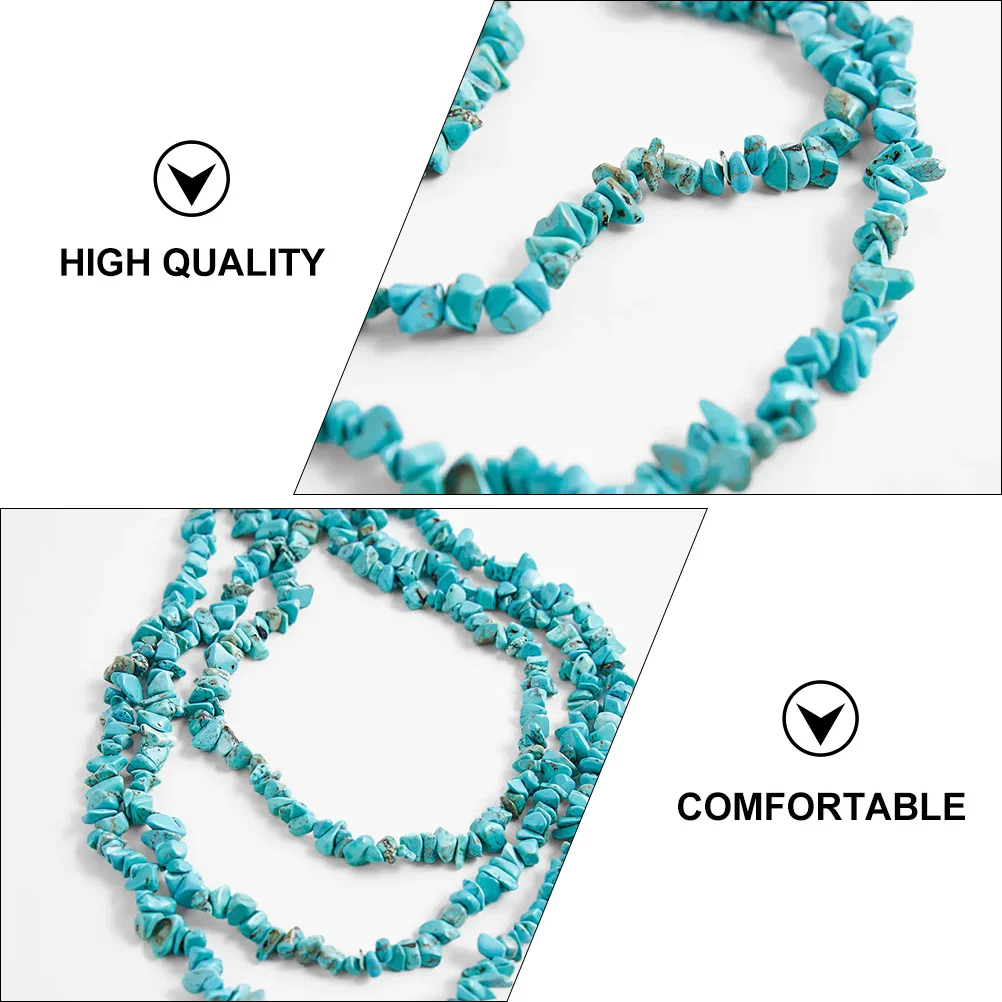

1pc Natural Stone Alloy Multi layer Gravel Necklace Bohemian Chain Jewelry Fashion Accessory Shiny Comfortable Daily Party