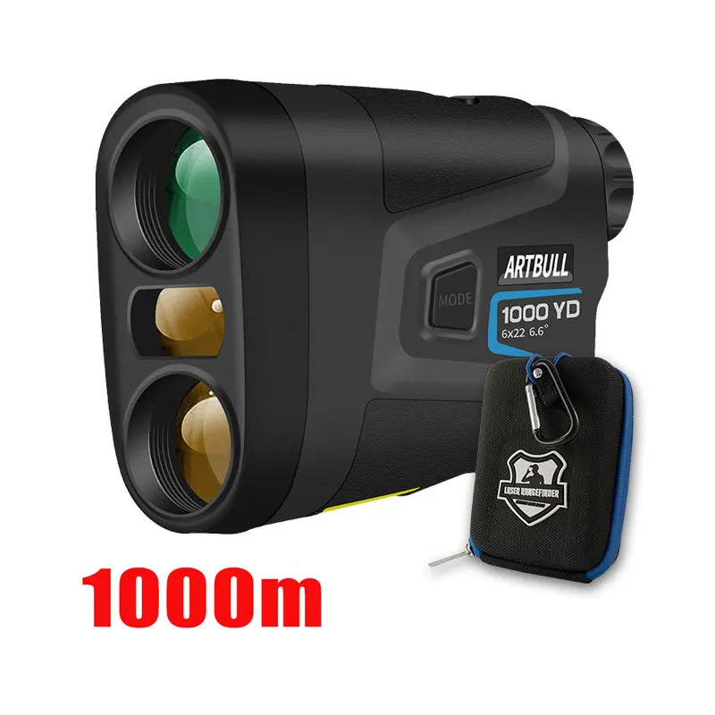 ARTBULL 1000m Hunting Rangefinder Telescope Outdoor Laser Distance Meter Speed Sport Golf Rangefinder Lock Flag Slope Adjusted