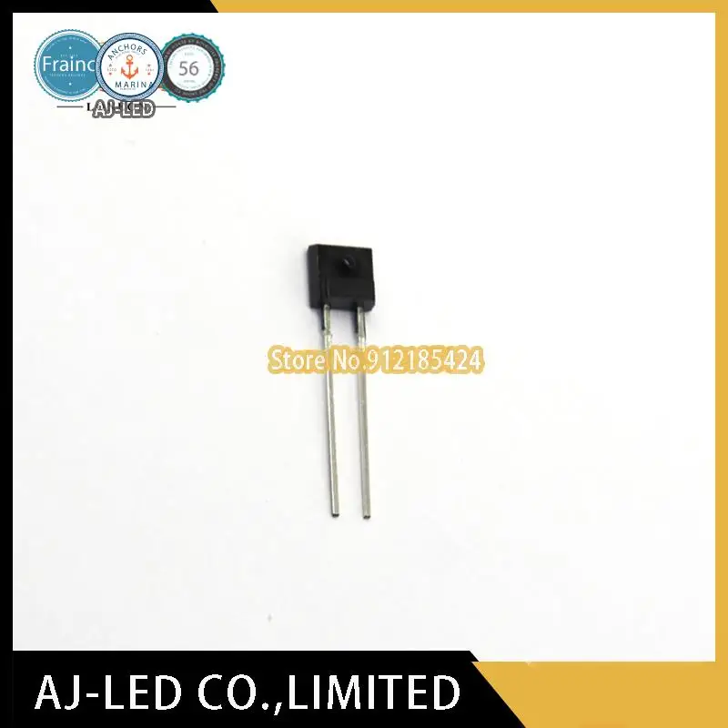 50 pçs/lote PT928-6B lado quadrado infravermelho fototransistor tubo receptor fototransistor comprimento de onda 860/940nm bilhões de luz novo