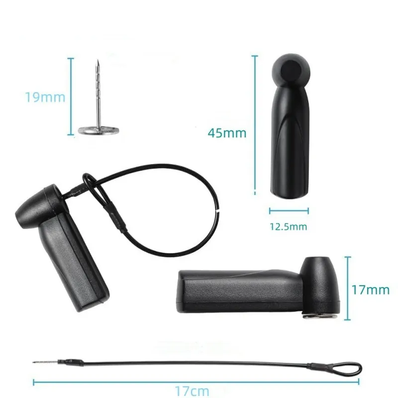 1000 Pieces AM 58KHz Hard Tag with Lanyard for Bag Shop Anti-shoplifting EAS Security Tag for Shoe Shop Antitheft