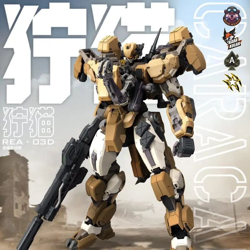 

Набор для сборки пластиковой модели меха-робота Mingjiangchuan REA-03 Blue Whale Series Lynx Caracal в масштабе 1/100 для любителей и коллекционеров