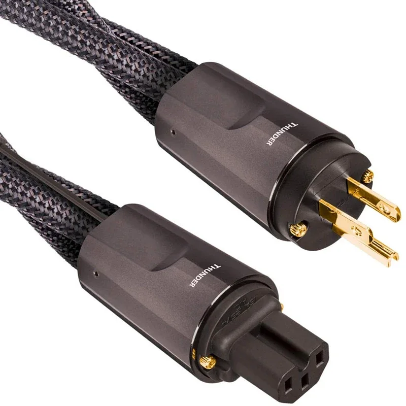 

Audiophile Thunder Current High-Current AC Power Cable for HiFi Audio Amplifier Speakers Subwoofer Cord