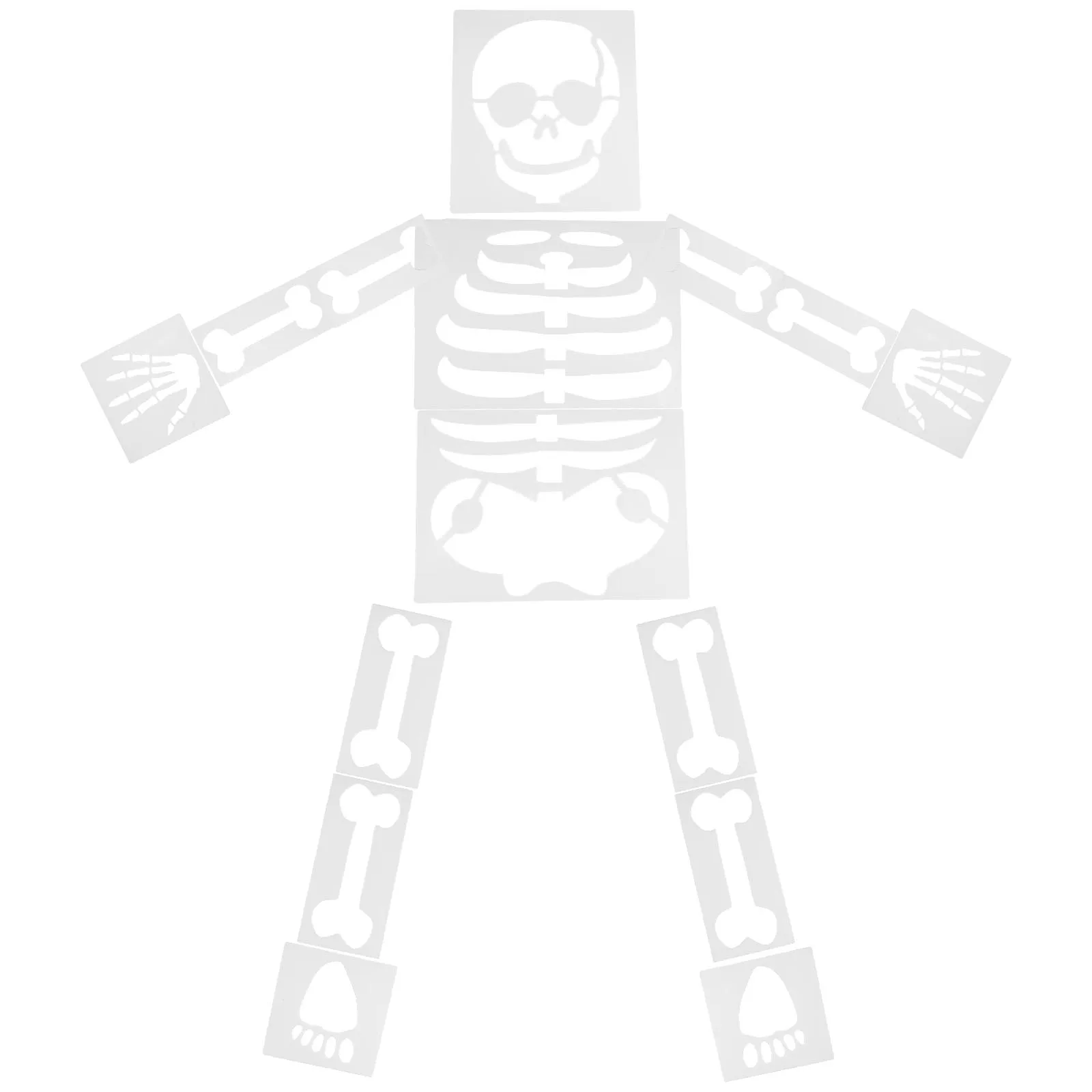 

15 Sheets Halloween Stencil Drawing Template Wall Craft Kids Reusable Work Template Washable Pattern Decor