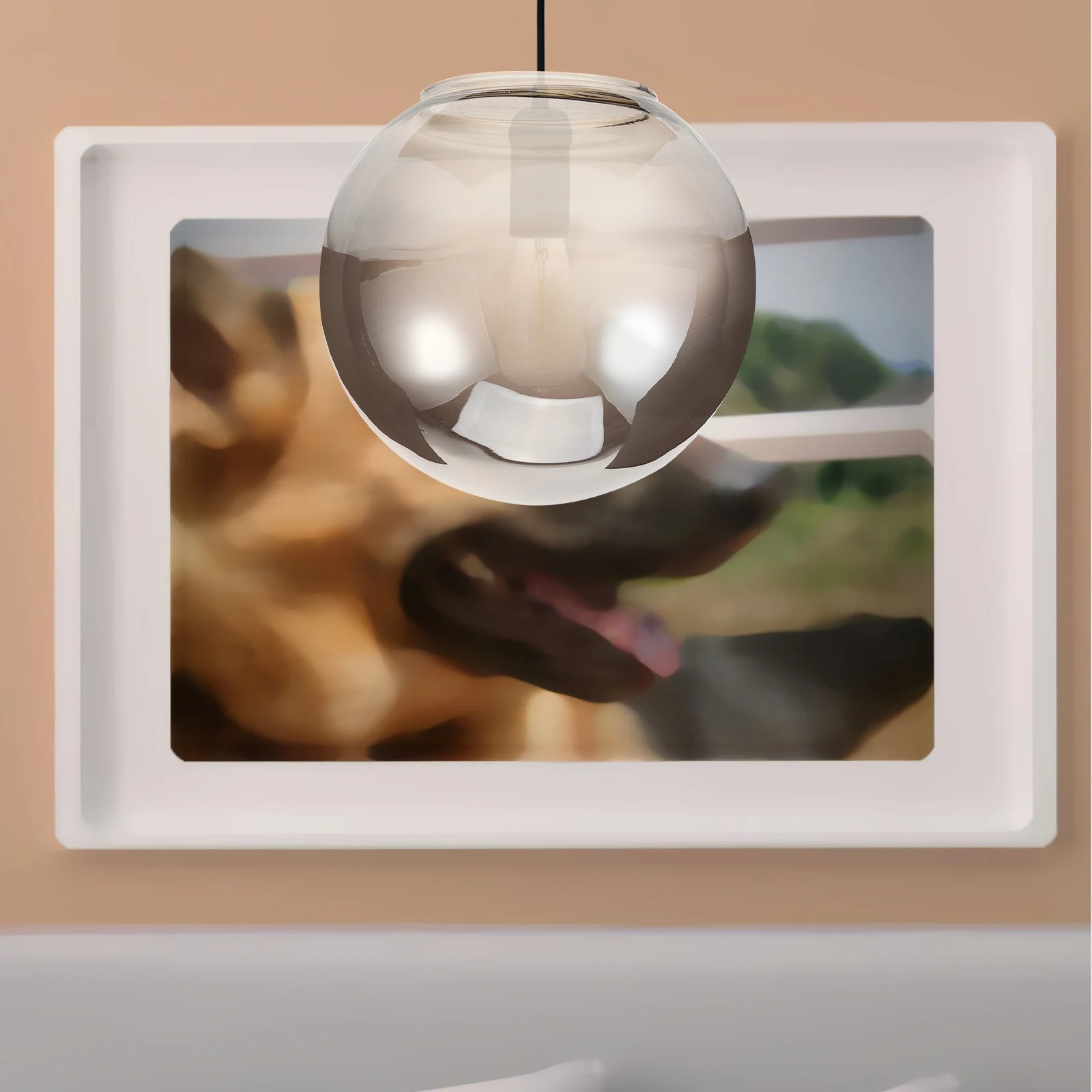 

Replacement Glass Shades for Chandelier Globe Lamp Shade Cover Modern Simple Design Fits Most Furnishing Styles