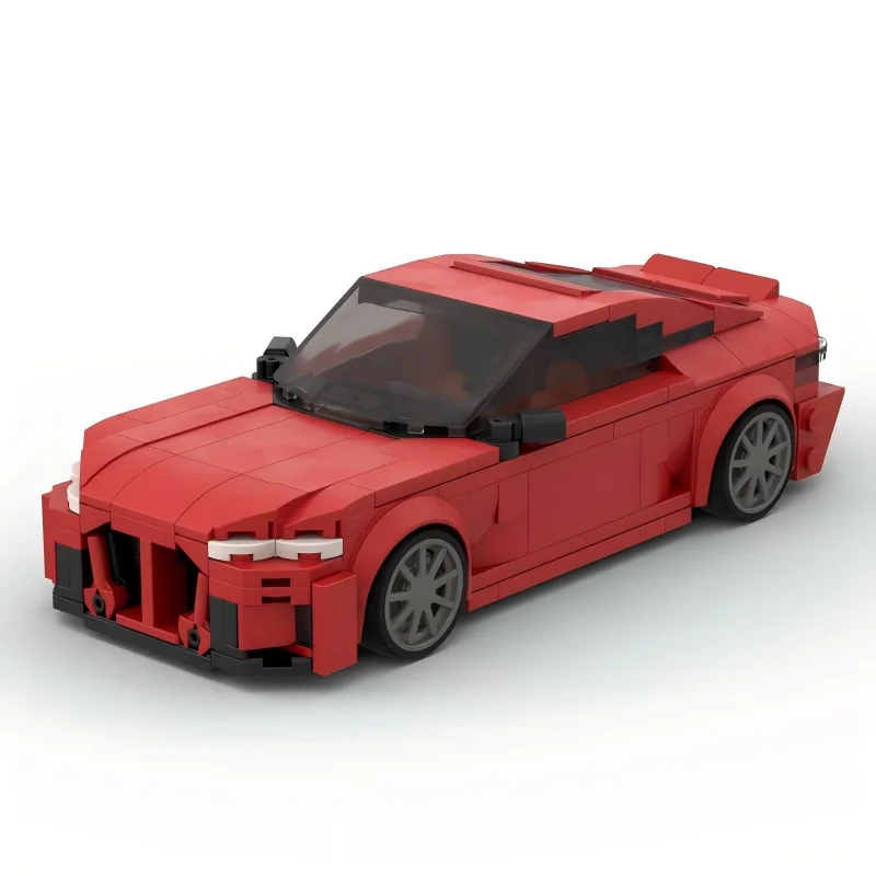 

Конструктор MOC: Модель красного спортивного автомобиля, набор для самостоятельной сборки, креативный декор, игрушка-украшение